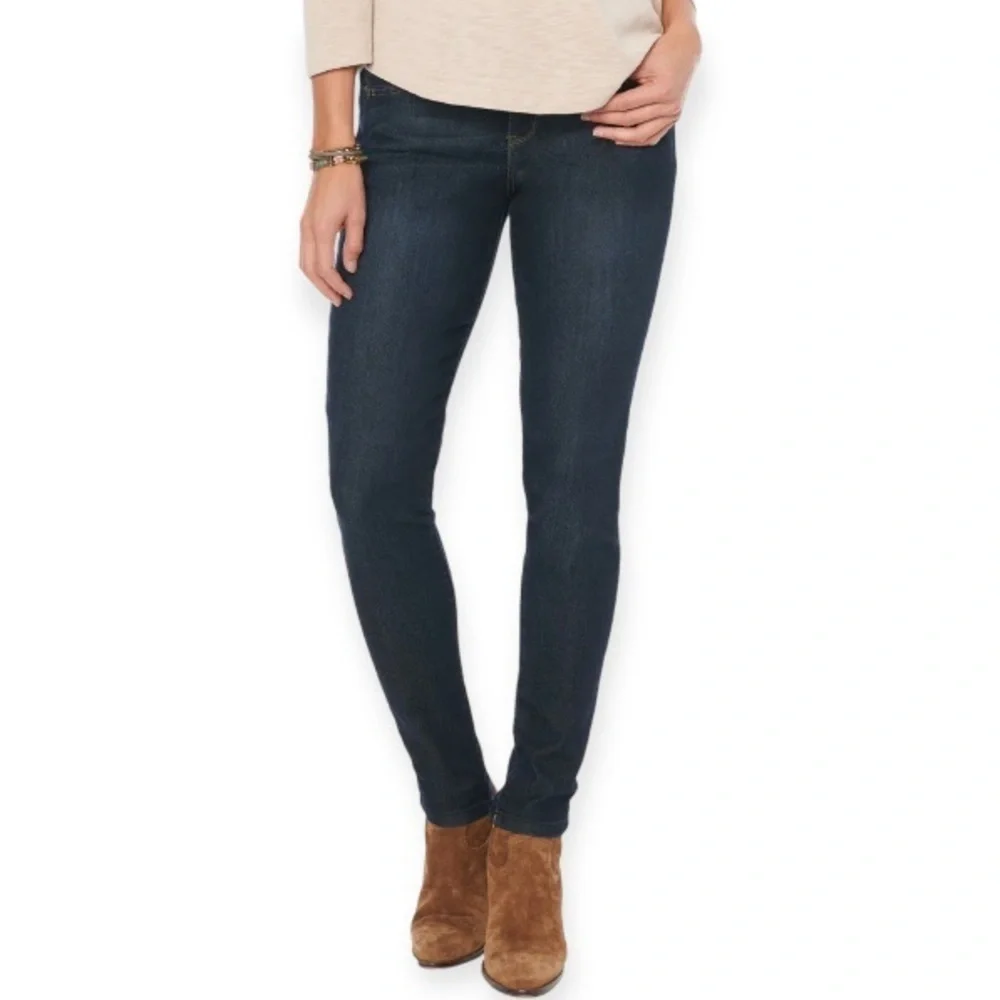 Democracy 16 Jeans Ab Technology Skinny Stretch Womens Mid Rise B1226ADBX